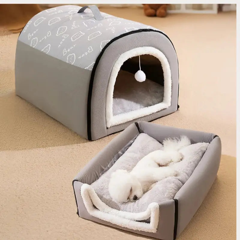 Casinha de Pelúcia para Cães e Gatos