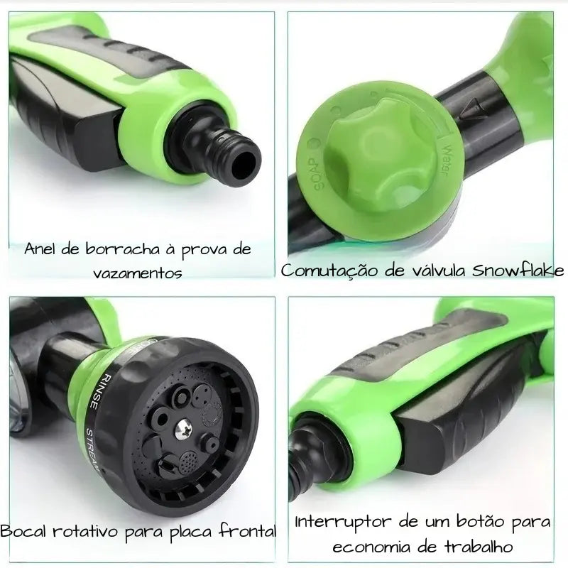 Pistola de Água Multifuncional 8 em 1