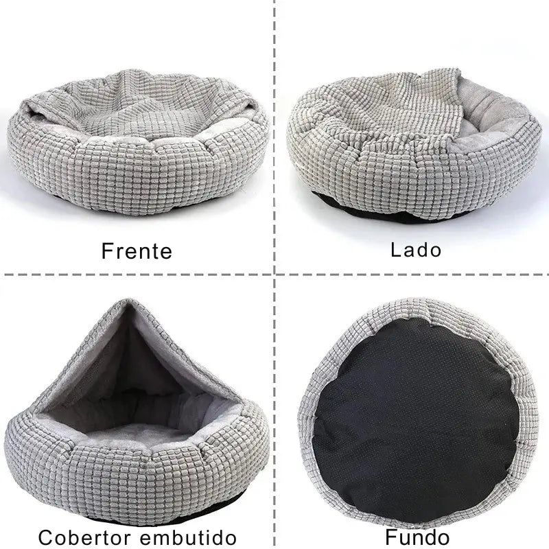 Cama Redonda Ultra Fofa para Cães e Gatos