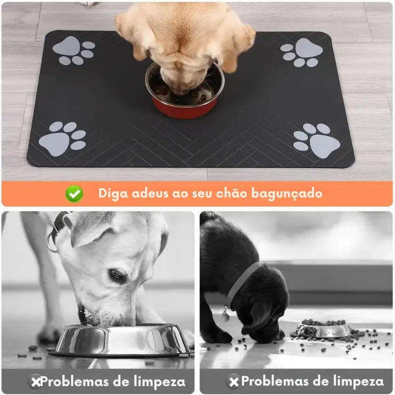 Base Antiderrapante e Impermeável para Tigelas de Alimentos