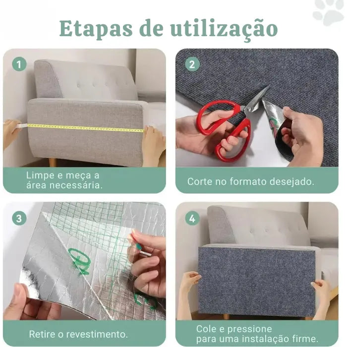 Tapete Adesivo Protetor para Garras de Gato