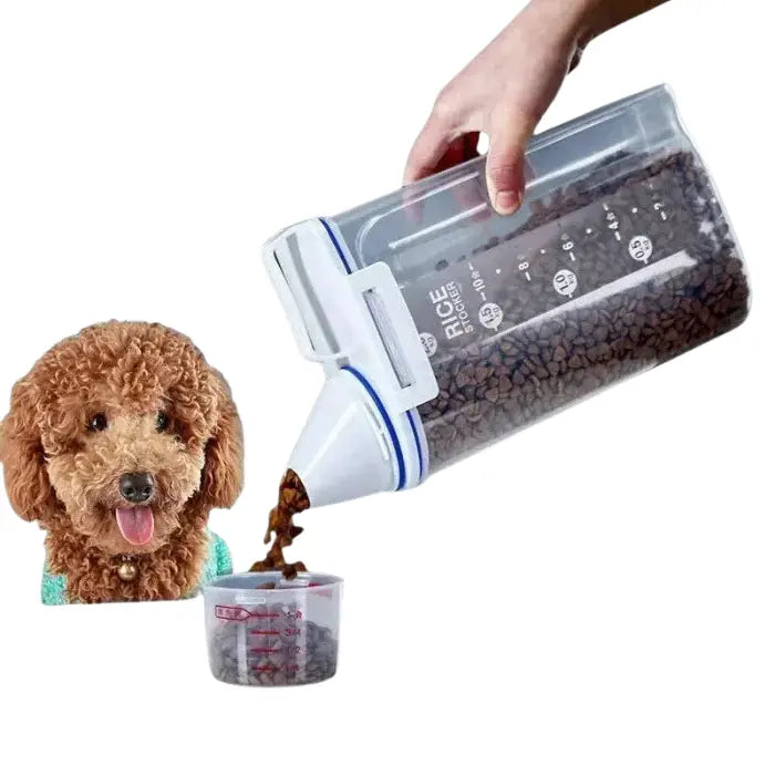 Pote de Armazenamento de Ração para Animais