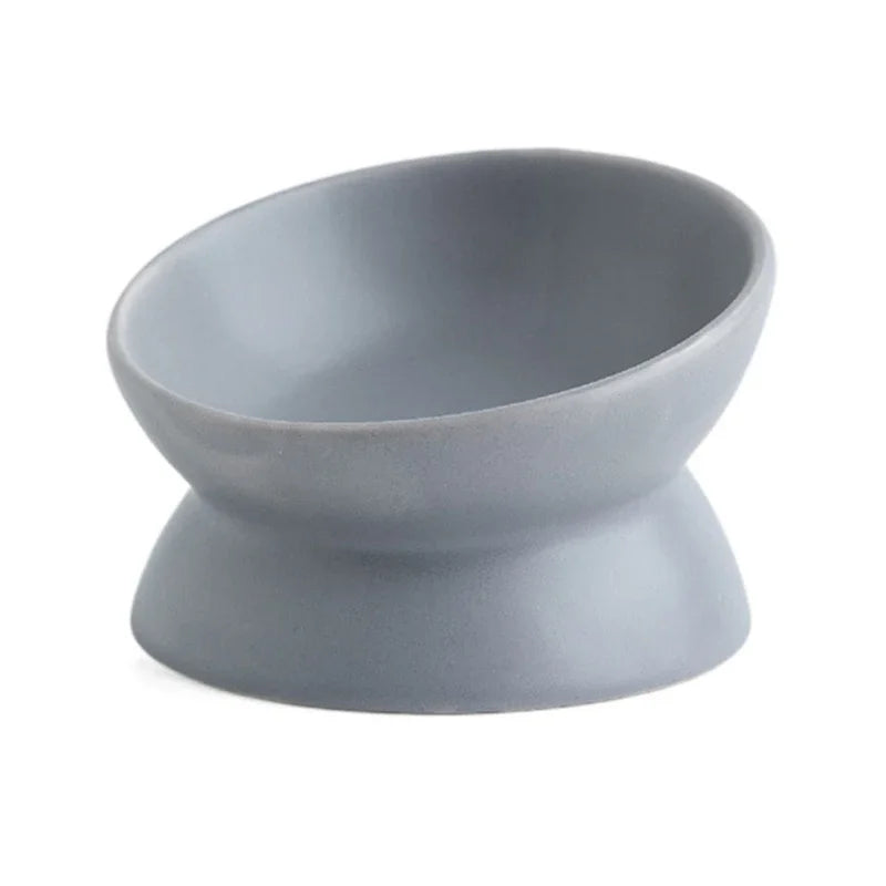 Tigela ceramica de Alimentação Inclinada