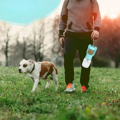 Garrafa Portátil 2 em 1 para Água e Alimentos