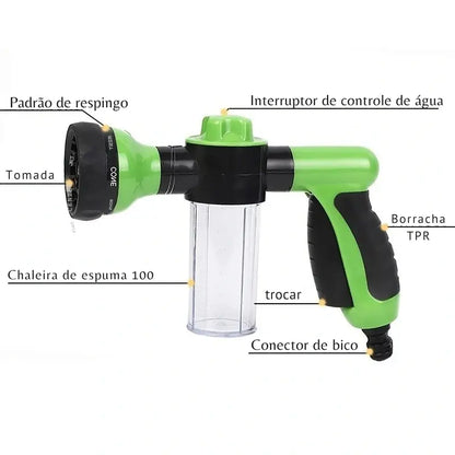 Pistola de Água Multifuncional 8 em 1