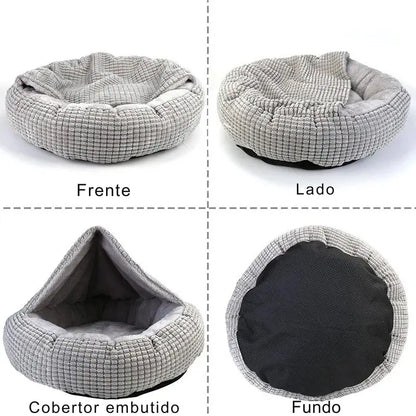Cama Redonda Ultra Fofa para Cães e Gatos