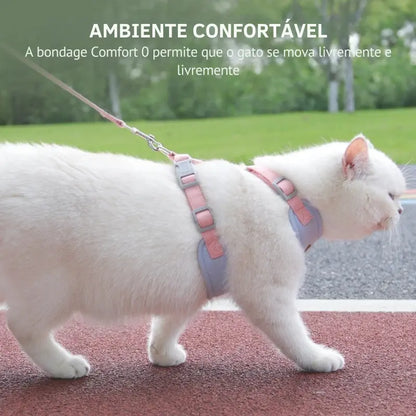 Trela e Arnês para Gatos