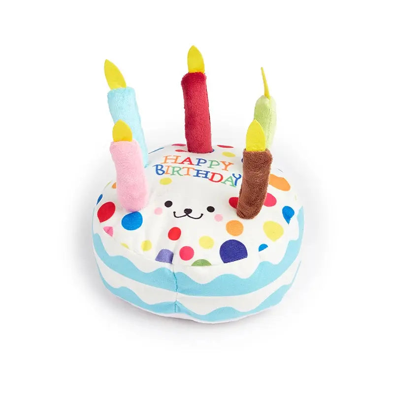 Bolo de Aniversário de Peluche para Cães com Som