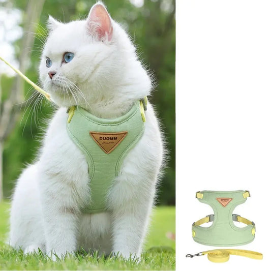 Trela e Arnês para Gatos
