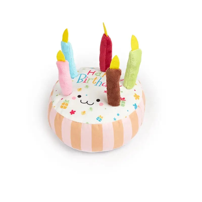 Bolo de Aniversário de Peluche para Cães com Som
