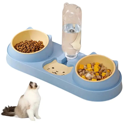 Comedouro Duplo com Bebedouro Automático