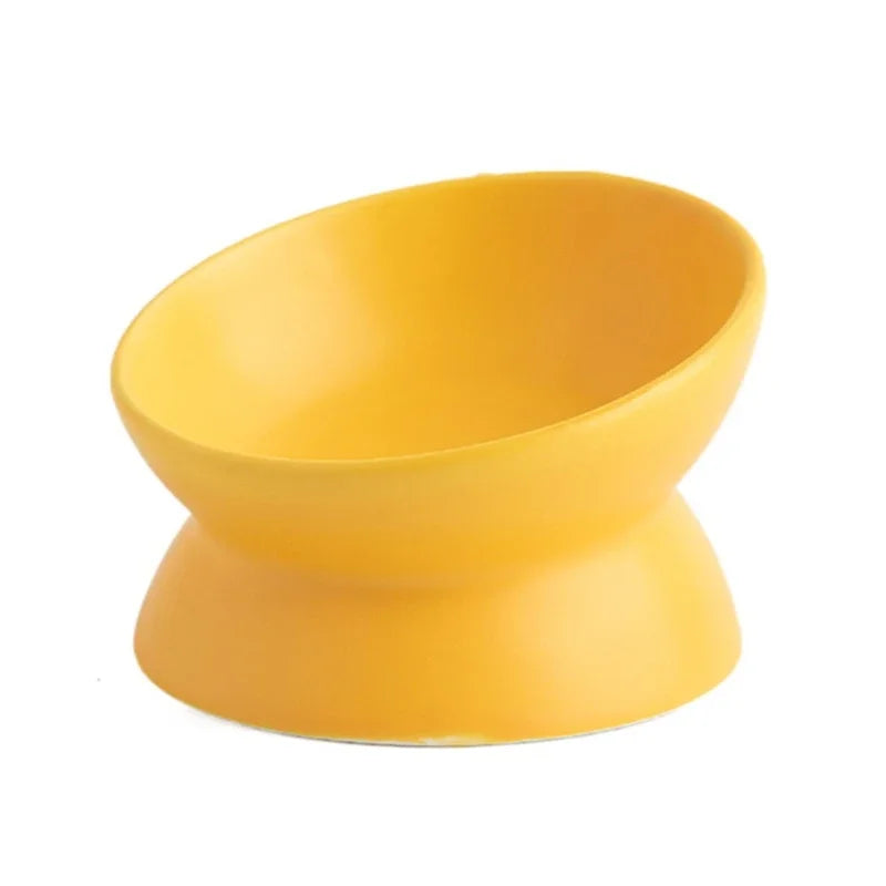 Tigela ceramica de Alimentação Inclinada