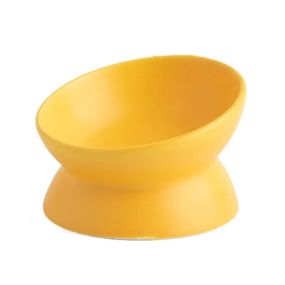 Tigela ceramica de Alimentação Inclinada