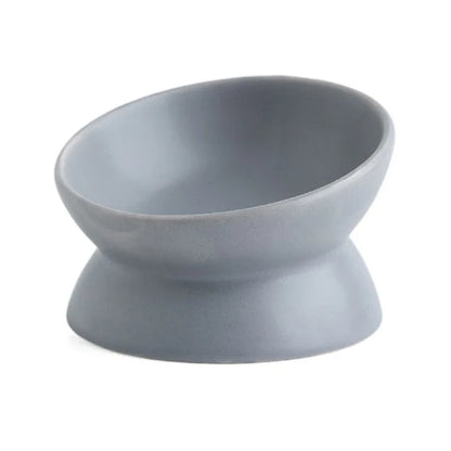 Tigela ceramica de Alimentação Inclinada